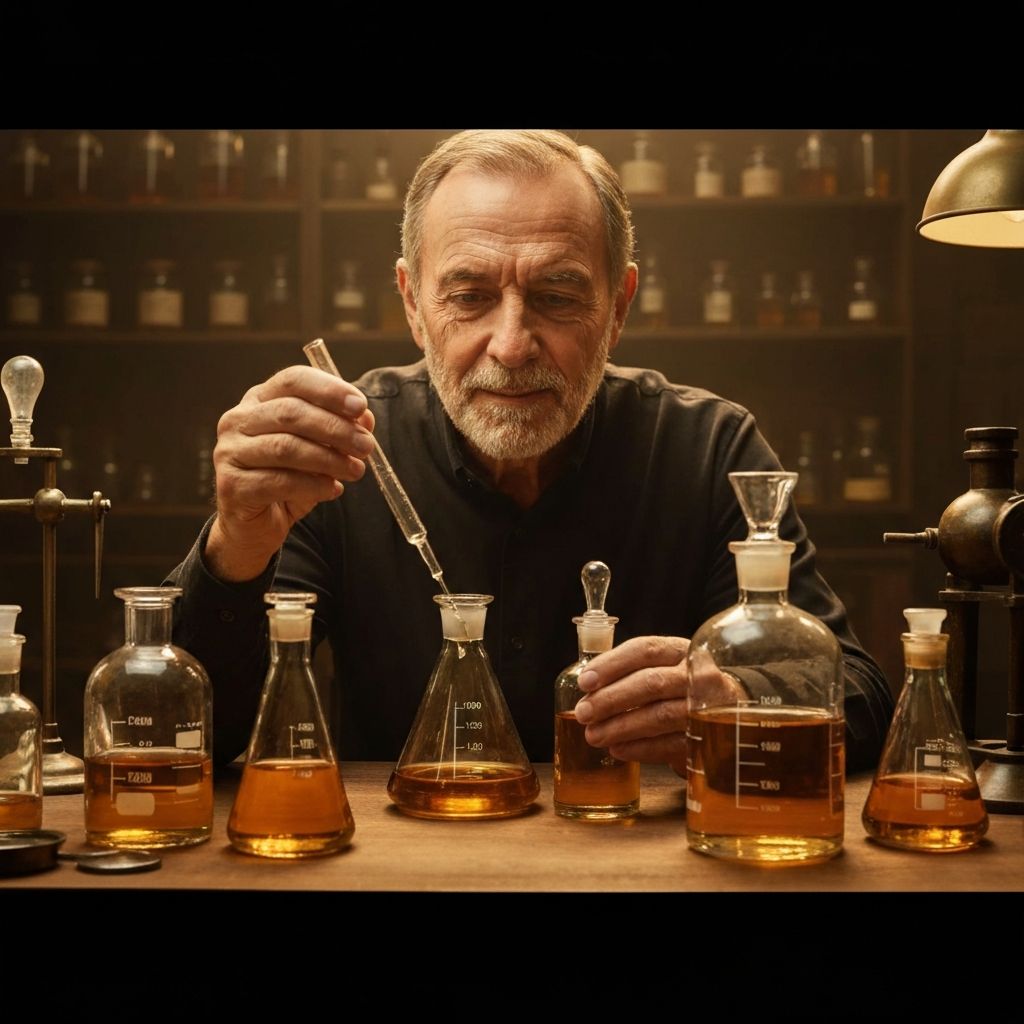 Master perfumer at work